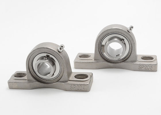 무거운 하중 2 홀 봉인한 필로형 블럭 베어링 440c 모든 스테인레스가 SUCP310을 단단하게 합니다