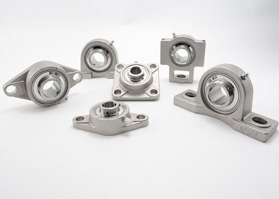 무거운 하중 2 홀 봉인한 필로형 블럭 베어링 440c 모든 스테인레스가 SUCP310을 단단하게 합니다